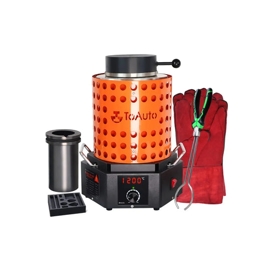 ToAuto 5KG Resistance Gold Melting Furnace 1800W complete melting kit