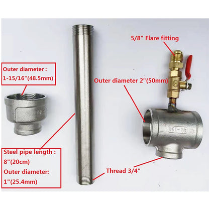 Automatic Furnace Propane Gas Burner w/ Hose and Regulator